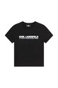 Karl Lagerfeld t-shirt bawełniany dziecięcy Z25393.116.152 czarny SS23