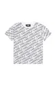 sivá Detské bavlnené tričko Karl Lagerfeld Chlapčenský