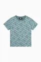 зелений Дитяча бавовняна футболка Karl Lagerfeld Для хлопчиків