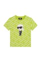 Karl Lagerfeld t-shirt bawełniany dziecięcy Z25396.162.174 zielony SS23