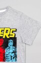 Chłopiec zippy t-shirt bawełniany dziecięcy x Marvel ZKBAP0303.23012 szary