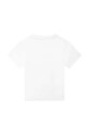 Dkny t-shirt bawełniany dziecięcy D25E41.162.174 biały SS23