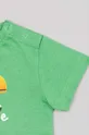 zelena Otroška bombažna majica zippy