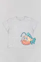 zippy t-shirt bawełniany niemowlęcy szary