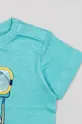 niebieski zippy t-shirt bawełniany niemowlęcy