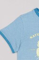 zippy t-shirt bawełniany dziecięcy niebieski ZKBAP0303.23032