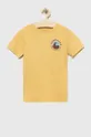 κίτρινο Παιδικό βαμβακερό μπλουζάκι Quiksilver Για αγόρια