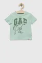 multicolor GAP t-shirt bawełniany dziecięcy 3-pack