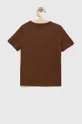 GAP t-shirt bawełniany dziecięcy brązowy