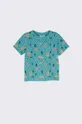 tirkizna Dječja pamučna majica kratkih rukava Coccodrillo Za dječake
