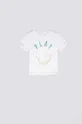 білий Дитяча бавовняна футболка Coccodrillo Для хлопчиків