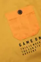 rumena Otroška bombažna kratka majica Coccodrillo