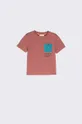 μπορντό Παιδικό βαμβακερό μπλουζάκι Coccodrillo Για αγόρια