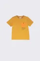 boja jantara Dječja pamučna majica kratkih rukava Coccodrillo Za dječake