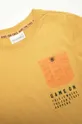 żółty Coccodrillo t-shirt bawełniany dziecięcy