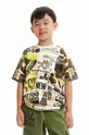 πράσινο Παιδικό βαμβακερό μπλουζάκι Desigual Για αγόρια