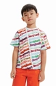 multicolor Desigual t-shirt bawełniany dziecięcy Chłopięcy