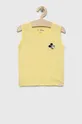 żółty GAP t-shirt bawełniany dziecięcy x Disney Chłopięcy