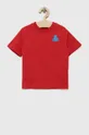 crvena Dječja pamučna majica kratkih rukava GAP Za dječake