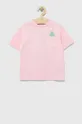 różowy GAP t-shirt bawełniany dziecięcy Chłopięcy