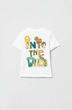 OVS t-shirt bawełniany niemowlęcy 1766530.Boy.9.36months. biały SS23