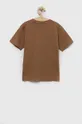 Otroška bombažna kratka majica Abercrombie & Fitch rjava