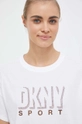 biały Dkny t-shirt bawełniany