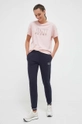 Dkny t-shirt in cotone rosa