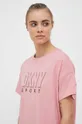 ροζ Βαμβακερό μπλουζάκι DKNY