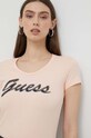 Odzież Guess t-shirt W3RI50.J1314 różowy