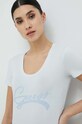 Футболка Guess с эластаном голубой W3RI14.J1314