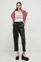 Guess top bawełniany W3RP07.K1814 różowy SS23