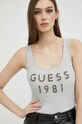 Guess top bawełniany szary W3RP07.K1814
