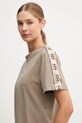 Guess t-shirt bawełniany BRITNEY zielony V3RI08.I3Z14