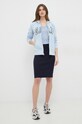 Calvin Klein top din bumbac K20K205544.PPYX albastru SS23