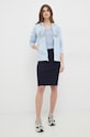 Bavlněný top Calvin Klein K20K205544.PPYX modrá SS23