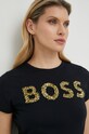 Bavlněné tričko BOSS černá 50484646
