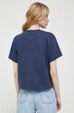 Odzież Tommy Jeans t-shirt bawełniany DW0DW15049.PPYX granatowy