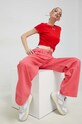 Tričko Tommy Jeans DW0DW14876.PPYX červená SS23