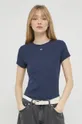 námořnická modř Tričko Tommy Jeans