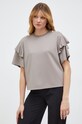 Custommade t-shirt Martina brązowy 999140105