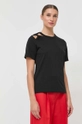 fekete Victoria Beckham t-shirt