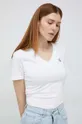 bílá Bavlněné tričko Calvin Klein Jeans Dámský