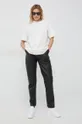 Βαμβακερό μπλουζάκι Calvin Klein Jeans μπεζ