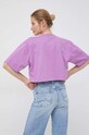 Oblečenie Bavlnené tričko Calvin Klein Jeans J20J220280.PPYX fialová