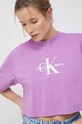 Calvin Klein Jeans tricou din bumbac violet J20J220280.PPYX