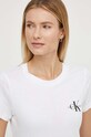 Bombažna kratka majica Calvin Klein Jeans 2-pack J20J219734.PPYX bela