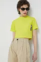 κίτρινο Βαμβακερό μπλουζάκι Karl Lagerfeld Jeans