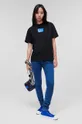 Bombažna kratka majica Karl Lagerfeld Jeans Ženski