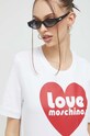 Love Moschino tricou din bumbac alb W.4.F15.4A.M.4405